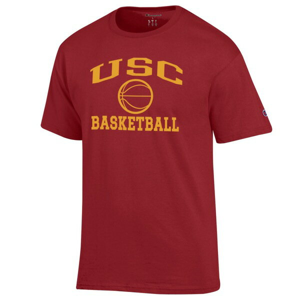 チャンピオン メンズ Tシャツ トップス USC Trojans Champion Basketball Icon TShirt Cardinal