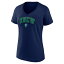 եʥƥ ǥ T ȥåץ UNC Wilmington Seahawks Fanatics Branded Women's Campus VNeck TShirt Navy