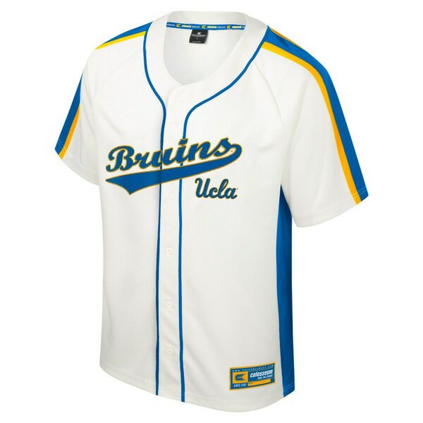 コロシアム メンズ ユニフォーム トップス UCLA Bruins Colosseum Ruth ButtonUp Baseball Jersey Cream