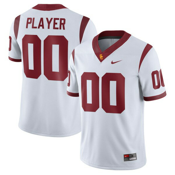 ナイキ メンズ ユニフォーム トップス USC Trojans Nike PickAPlayer NIL Football Replica Jersey White