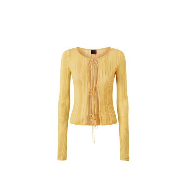 ピンコ レディース ニット&セーター アウター Sweater Giallo Canna D`india