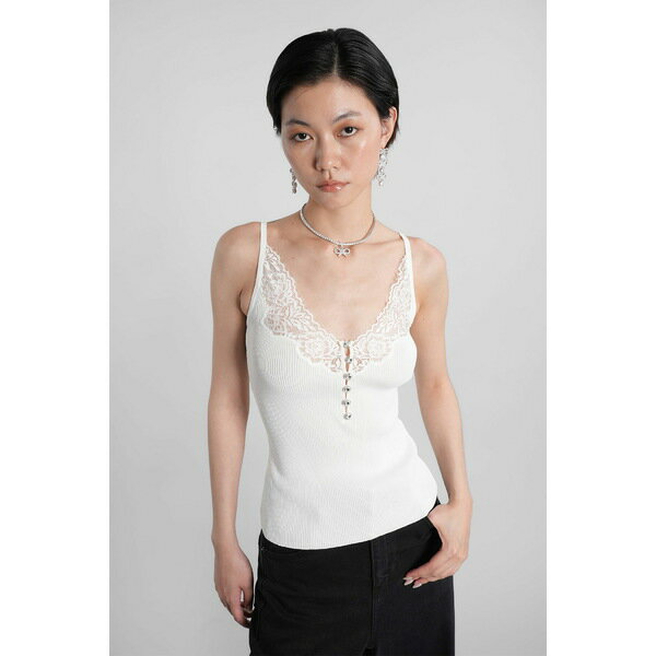 セルフ・ポートレイト レディース カットソー トップス Topwear In White Viscose white