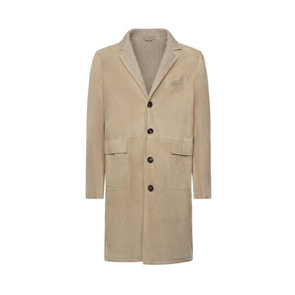 イレブンティ メンズ ジャケット&ブルゾン アウター Suede Coat SAND