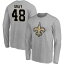 եʥƥ  T ȥåץ New Orleans Saints Fanatics Branded Team Authentic Custom Long Sleeve TShirt Gray,J.T.-48