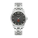 uo Y rv ANZT[ Cornell Big Red Bulova Stainless Steel Corporate Collection Watch -