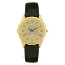 W[fB Y rv ANZT[ Minnesota Golden Gophers Personalized Medallion Black Leather Wristwatch -