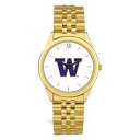 W[fB Y rv ANZT[ Washington Huskies Unisex Team Logo Rolled Linked Bracelet Wristwatch -