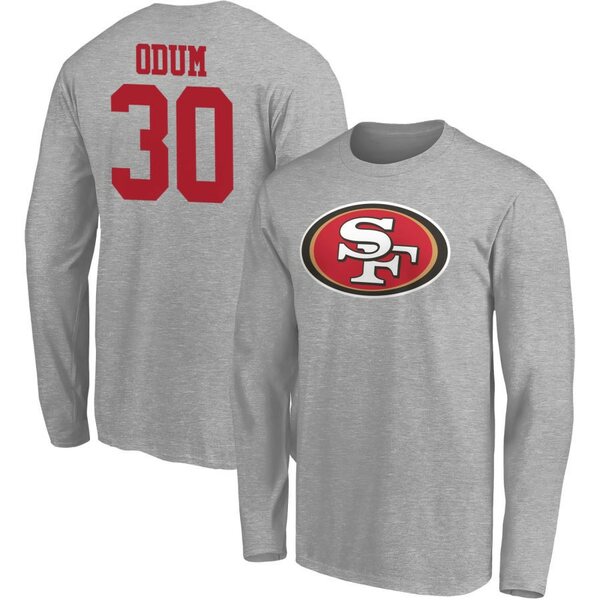 եʥƥ  T ȥåץ San Francisco 49ers Fanatics Branded Team Authentic Custom Long Sleeve TShirt Gray