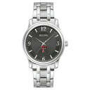 uo Y rv ANZT[ Texas Tech Red Raiders Bulova Stainless Steel Corporate Collection Watch -