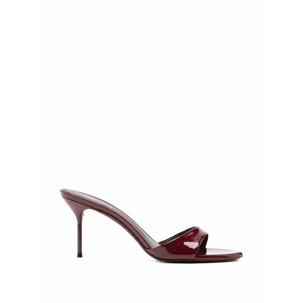 パリテキサス レディース サンダル シューズ Leather heeled sandals Red