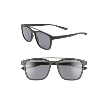 ナイキ レディース サングラス＆アイウェア アクセサリー Windfall 54mm Square Sunglasses Matte Black/ Dark Grey