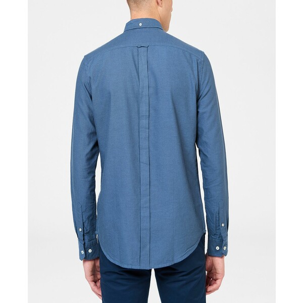 ベンシャーマン メンズ シャツ トップス Men's Iconic Oxford Single-Pocket Button-Down Long-Sleeve Shirt Riviera Blue