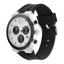 モバド モバド レディース 腕時計 アクセサリー Men's Swiss Chronograph Bold Fusion Black Silicone Strap Watch 44mm Two Tone