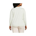 ランズエンド レディース Tシャツ トップス Plus Size Relaxed Supima Cotton T-Shirt Fresh ivory