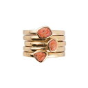 バース レディース リング アクセサリー Legend 5 Piece Stack Ring Orange Sponge Coral