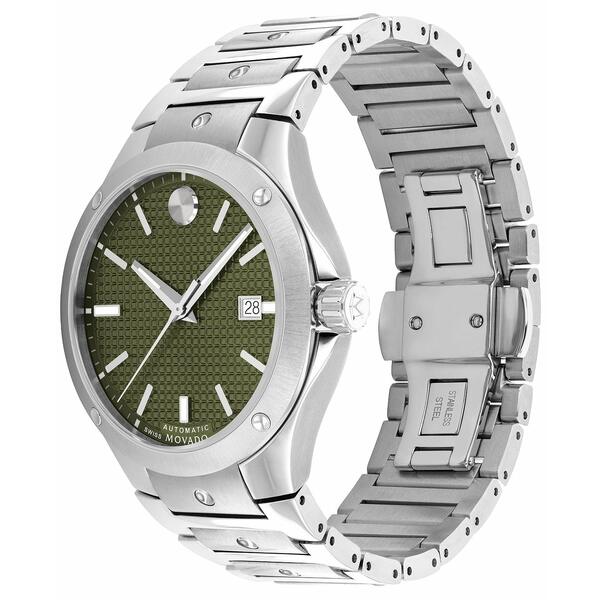 モバド モバド レディース 腕時計 アクセサリー Men's Swiss Automatic S.E. Stainless Steel Bracelet Watch 41mm Silver