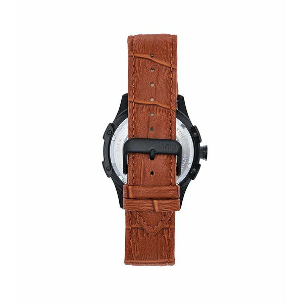 楽天astyレイン レディース 腕時計 アクセサリー Men Solstice Automatic Semi-Skeleton Leather Strap Watch - Brown/Green Brown/green