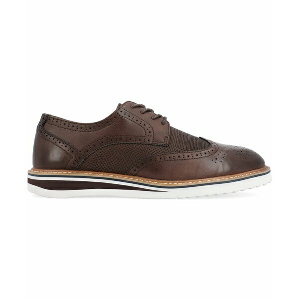 ヴァンセ カンパニー メンズ スニーカー シューズ Men 039 s Warrick Tru Comfort Foam Wingtip Lace-Up Derby Dress Shoes Chocolate