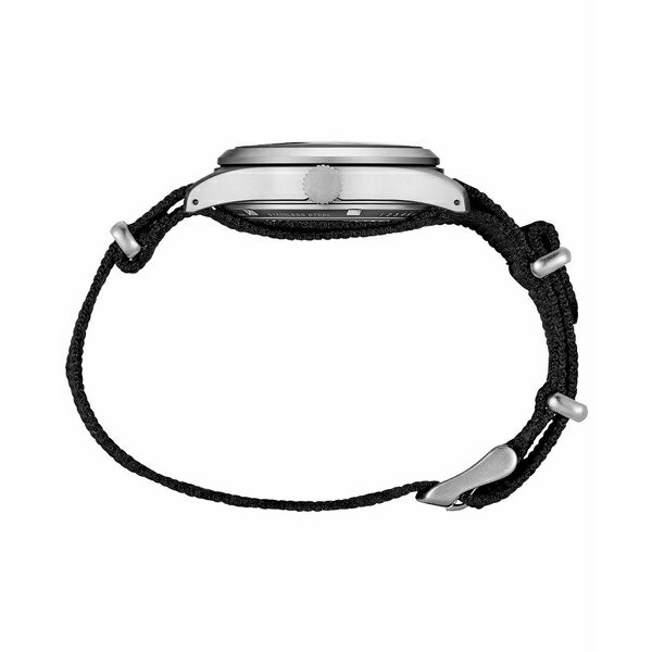 楽天astyセイコー レディース 腕時計 アクセサリー Men's Automatic 5 Sports Black Nylon Strap Watch 43mm Black