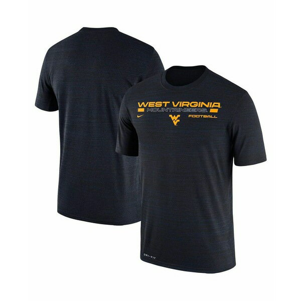 ナイキ レディース Tシャツ トップス Men's Navy West Virginia Mountaineers Velocity Legend Space-Dye Performance T-shirt Navy