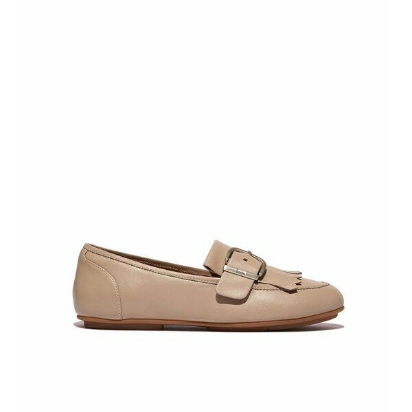 楽天astyフィットフロップ レディース スリッポン・ローファー シューズ Women's Allegro Fringe Buckled Leather Loafers Latte Beige