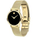 モバド モバド レディース 腕時計 アクセサリー Women's Swiss Museum Classic Gold PVD Mesh Bracelet Watch 28mm Gold