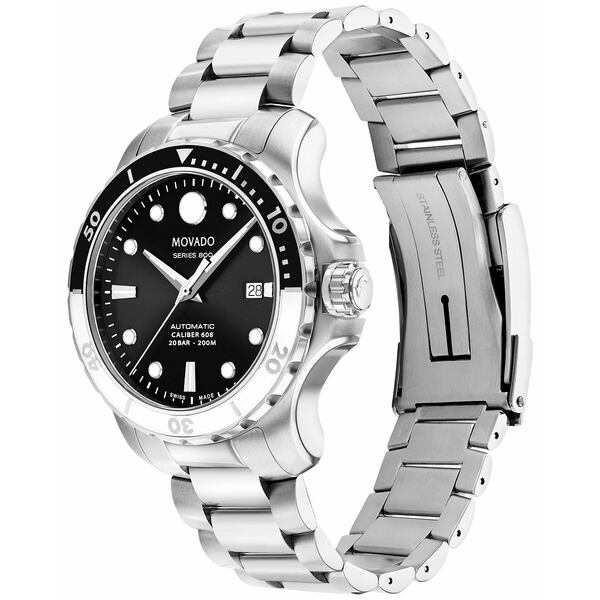 モバド モバド レディース 腕時計 アクセサリー Series 800 Men's Swiss Automatic Silver-Tone Stainless Steel Bracelet Watch 42mm Silver