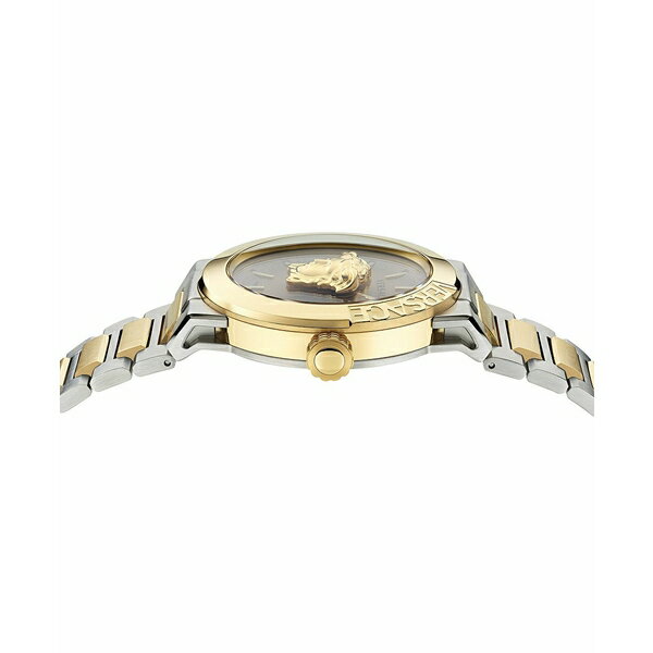 ヴェルサーチ レディース 腕時計 アクセサリー Men's Swiss Medusa Infinite Two-Tone Stainless Steel Bracelet Watch 47mm Two Tone