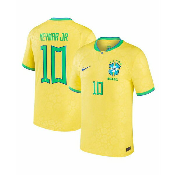 ナイキ レディース Tシャツ トップス Men 039 s Neymar Jr. Yellow Brazil National Team 2022/23 Home Breathe Stadium Replica Player Jersey Yellow