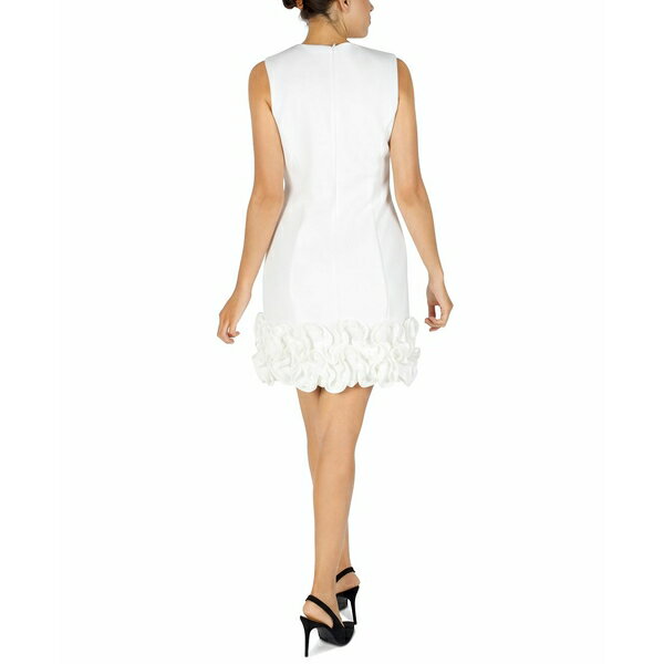 ドナリッコ レディース ワンピース トップス Ruffle-Hem Sheath Dress Ivory