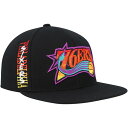 ミッチェル ネス メンズ 帽子 アクセサリー Philadelphia 76ers Mitchell Ness Soul HighGrade Fade Undervisor Snapback Hat Black