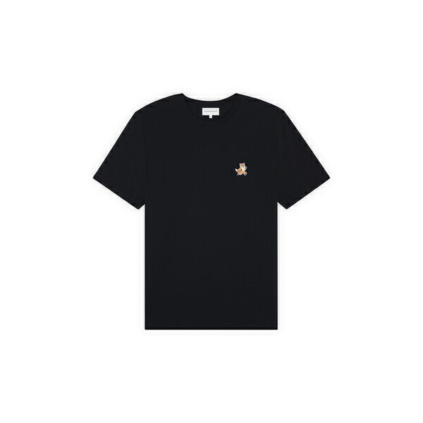 楽天astyメゾン キツネ メンズ Tシャツ トップス Speedy Fox Patch Comfort Tee-shirt Black