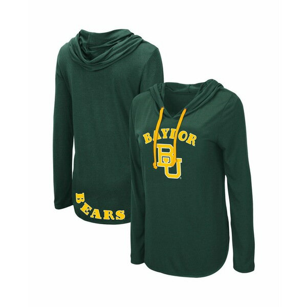 コロシアム レディース Tシャツ トップス Women's Green Baylor Bears My Lover Hoodie Long Sleeve T-shirt Green