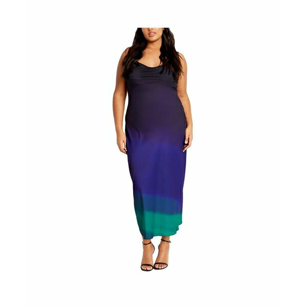シティーシック レディース ワンピース トップス Women's Ombre Cowl Dress Hypnotise