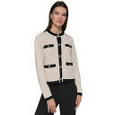 カールラガーフェルド レディース ニット&セーター アウター Petite Embellished-Button Tipped Cardigan Sweater...