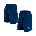 ファナティクス メンズ カジュアルパンツ ボトムス Men's Deep Sea Blue Seattle Kraken Authentic Pro Rink Shorts Deep Sea Blue(4)