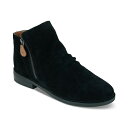 ジェントルソウルズ レディース ブーツ シューズ Women's Emma 2 Zip Booties Black Suede