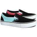 Vans バンズ メンズ スニーカー 【Vans Slip-On Asymmetry Black Blue Rose】 サイズ US_12(30.0cm) Black/Blue-Rose