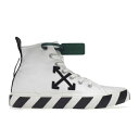 OFF-WHITE オフホワイト メンズ スニーカー 【OFF-WHITE Vulc Mid Canvas White Black】 サイズ US_8(26.0...