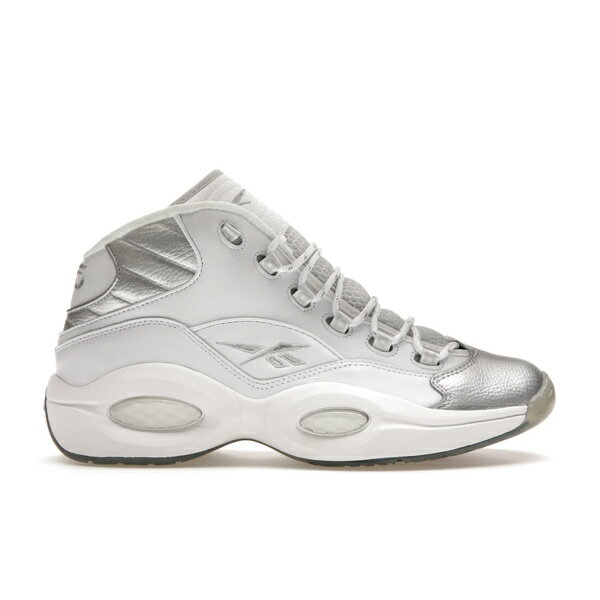 Reebok リーボック メンズ スニーカー 【Reebok Question Mid 25th Anniversary Silver Toe】 サイズ US_9.5(27.5cm) Footwear White/Footwear White/Silver Metallic