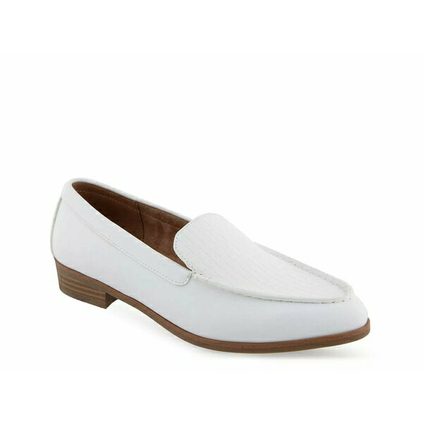エアロソールズ レディース スリッポン・ローファー シューズ Edna Loafer White
