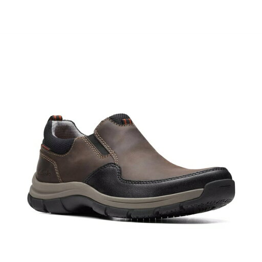 クラークス メンズ スリッポン・ローファー シューズ Walpath Step Slip-On Dark Brown クラークス メンズ スリッポン・ローファー シューズ Walpath Step Slip-On Dark Brown