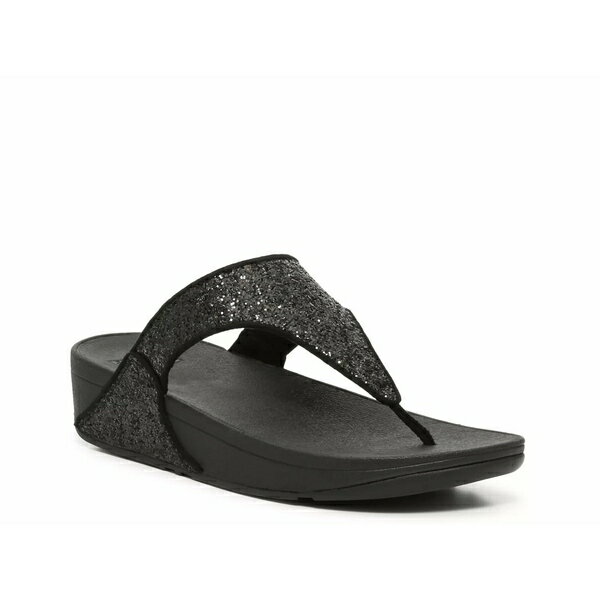 フィットフロップ レディース サンダル シューズ Shimma Wedge Glitter Sandal Black