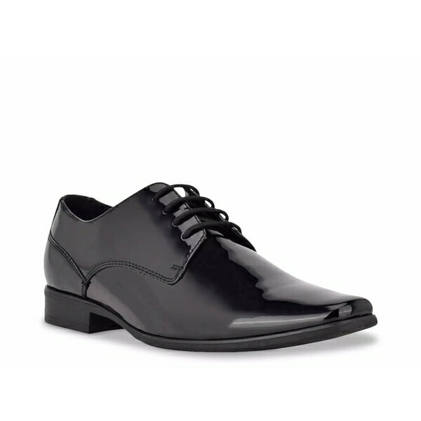 カルバンクライン メンズ ドレスシューズ シューズ Brodie Oxford Black Patent Synthetic