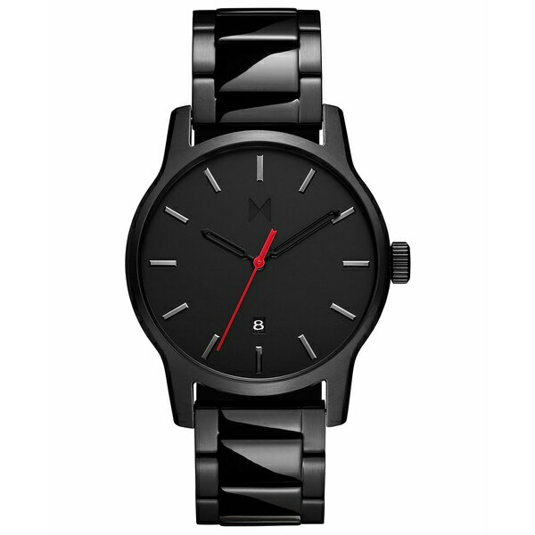 エムブイエムティー メンズ 腕時計 アクセサリー Men's Classic II Black Stainless Steel Bracelet Watch 44mm Black