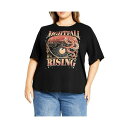 シティーシック レディース カットソー トップス Plus Size Curved Hem Tee Red nightfall(4)