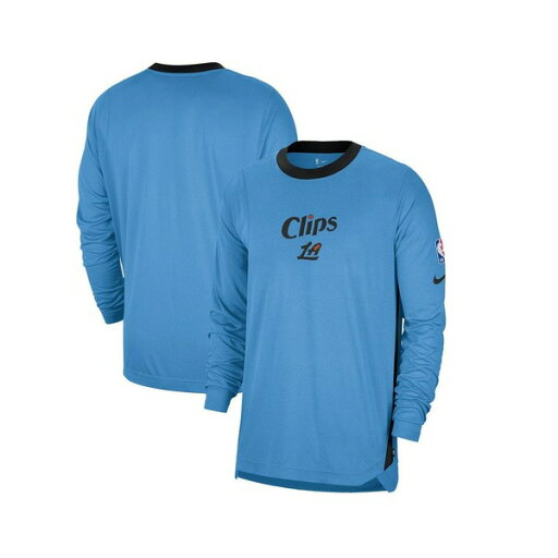 ナイキ メンズ シャツ トップス Men's Blue LA Clippers 2024/25 City Edition Authentic Pregame Performance Long Sleeve Shooting T-Shirt Blue ナイキ メンズ シャツ トップス Men's Blue LA Clippers 2024/25 City Edition Authentic Pregame Performance Long Sleeve Shooting T-Shirt Blue