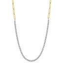 エフィー コレクション レディース ネックレス・チョーカー・ペンダントトップ アクセサリー EFFY Diamond Paperclip Link 18