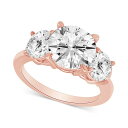 バッジェリーミシュカ レディース リング アクセサリー Certified Lab Grown Diamond Three Stone Engagement R...