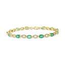エフィー コレクション レディース ブレスレット・バングル・アンクレット アクセサリー EFFY Emerald (5-1/2 ct. t.w.) & Diam...